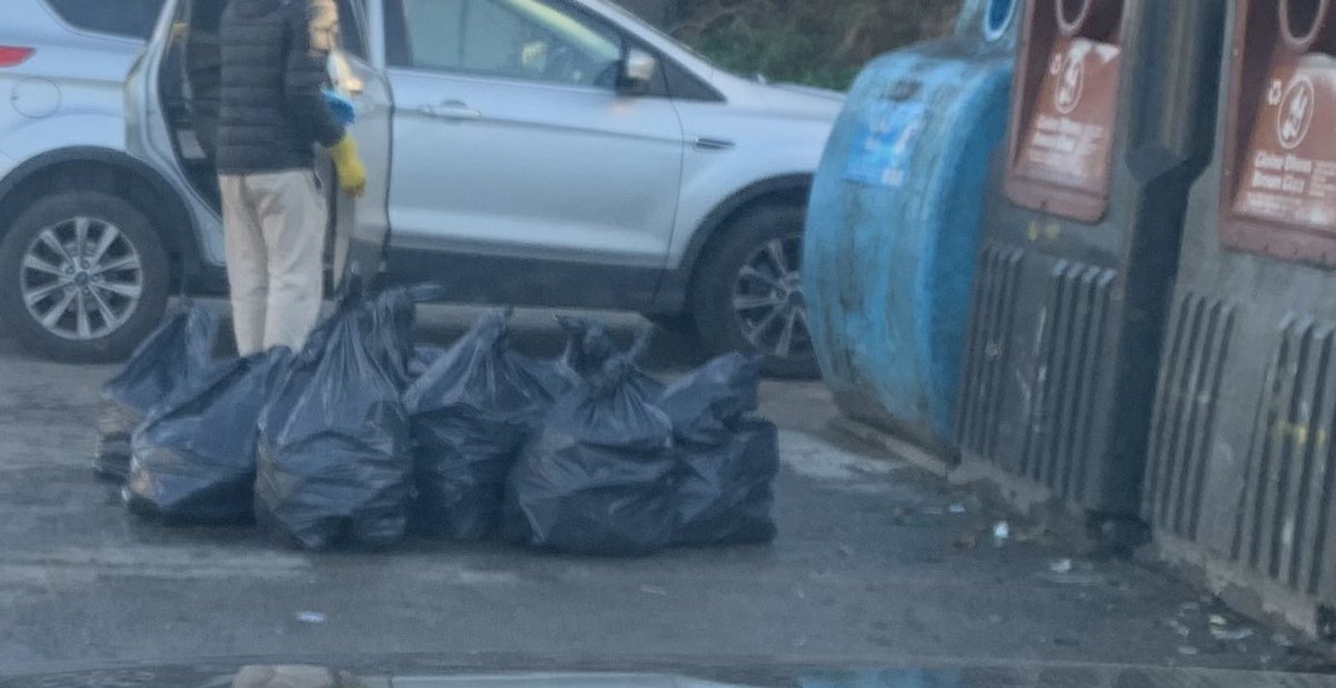 Easy to feel embarrassed at the bottle bank.

Until 2 lads show up with 11 bin bags of empties...