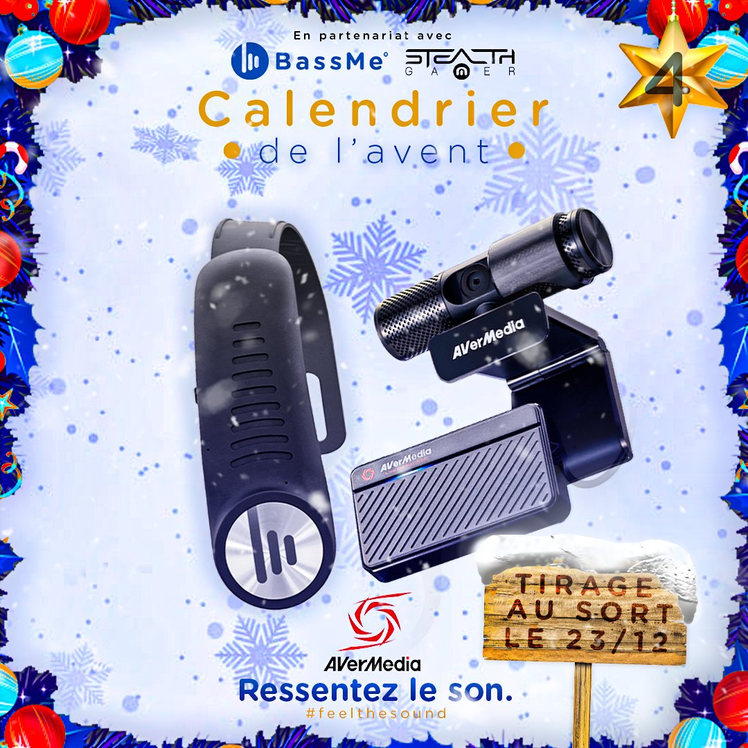 bassme_'s tweet photo. ⭐️ CALENDRIER DE L’AVENT : JOUR 20 ⭐️

Tous les 5 jours, du 5 au 25 décembre, #BassMe vous gâte

Pour participer, rien de plus simple:
✅ l Follow @bassme_ et @StealthGamerFr 
💯 l RT ce tweet 
❤️ l Invite 1 ami.e

#christmas #noel #ideecadeau #concours #gaming #music #hightech https://t.co/ZXsWas7r81