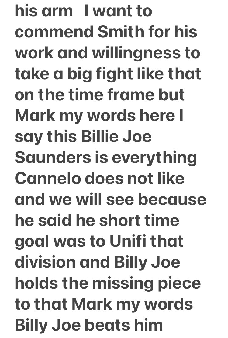 Mark my words <a href="/bjsaunders_/">billyjoesaunders</a>  got his number