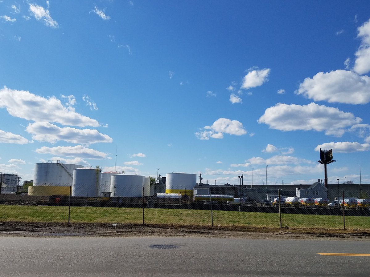 Industry shaped the area nearby. That legacy is evident today. This is the Santa Fuel facility across the water on the other side of South Avenue.