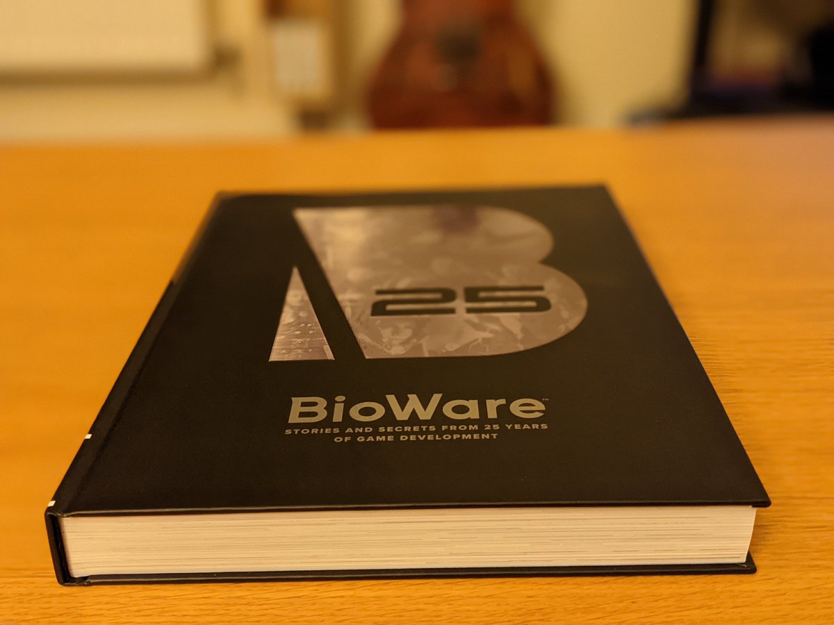 Link2Twenty's tweet photo. Finally caved and bought @bioware's 25 birthday book, it's much thicker than I was expecting. A lot of stuff in there #Bioware25 #MassEffect #DragonAge https://t.co/iEKKJ4nNdu