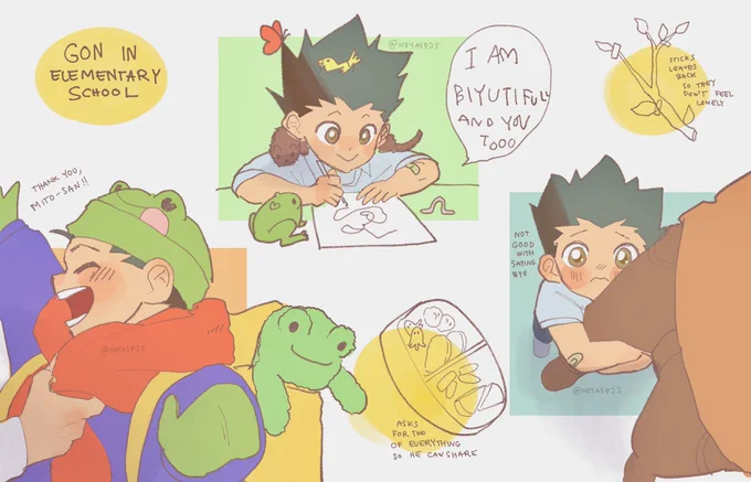 Gon would 100% be your friend in elementary school and give you a little worm to befriend ? #hxh 