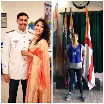 ANI's tweet photo. Garima Abrol, now Flying Officer Garima Abrol, wife of late Squadron leader Samir Abrol, who lost his life in an air accident, passed out from Air Force Academy yesterday: Defence PRO, Shillong https://t.co/8Dvc9uzanV