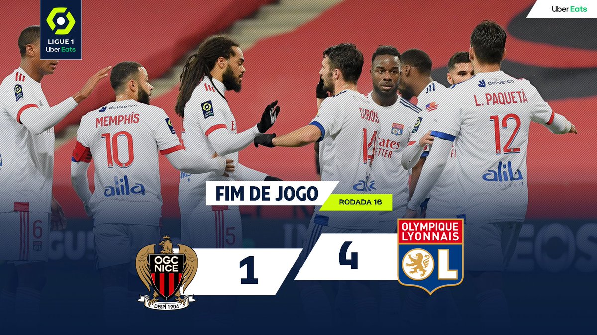 siteFNV's tweet photo. Lyon goleia Nice e assume momentaneamente a liderança da Ligue 1
📸: Reprodução / Twitter /Ligue 1
#CampeonatoFrancês #futeboleuropeu #frança #Goleada #Nice #Lyon #Ligue1 #posjogo #melhoresmomentos #LesGones #LeGym #RudíGarcia #competição
Matéria: https://t.co/fXeq8nrnYI https://t.co/N6fkke9kwX