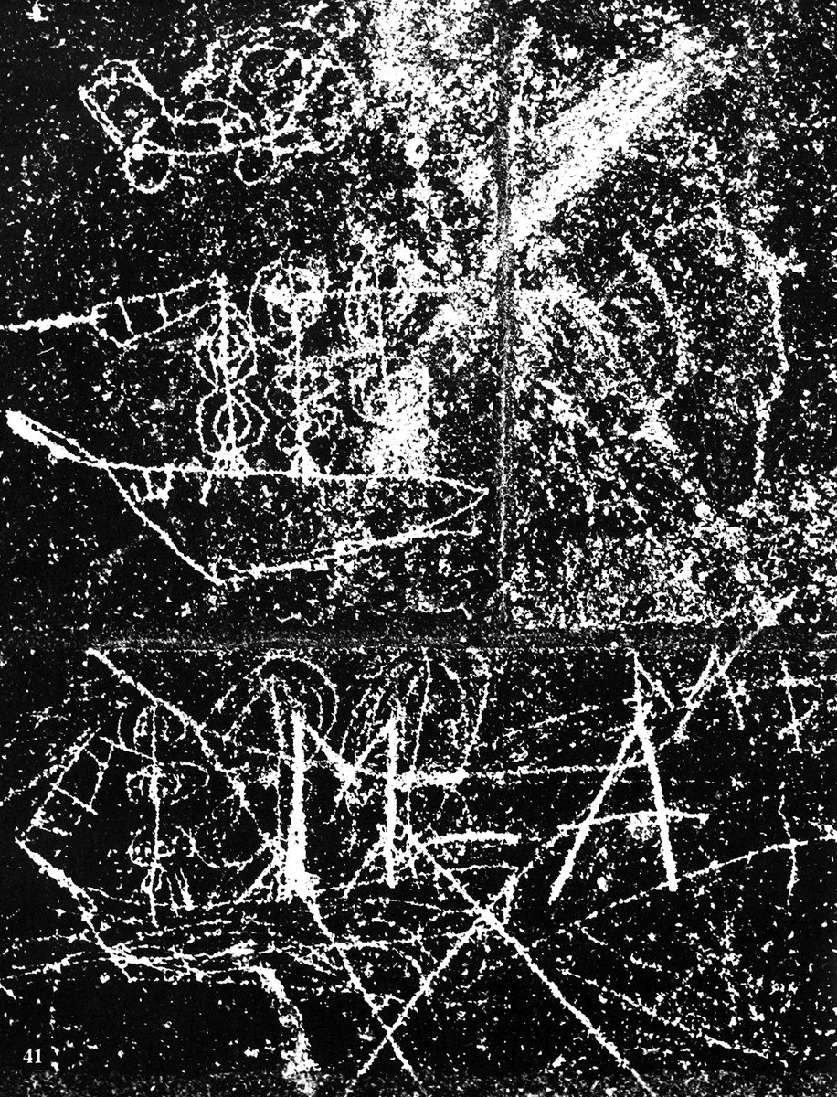 salvagedwork's tweet photo. Signes gravés sur les églises de l'Eure et du Calvados (Signs Engraved on the Churches of Eure and Calvados) is a book written in French and directed by Asger Jorn.

We've run the text through a translator so you can enjoy it in English! https://t.co/LCkwyzoQx1