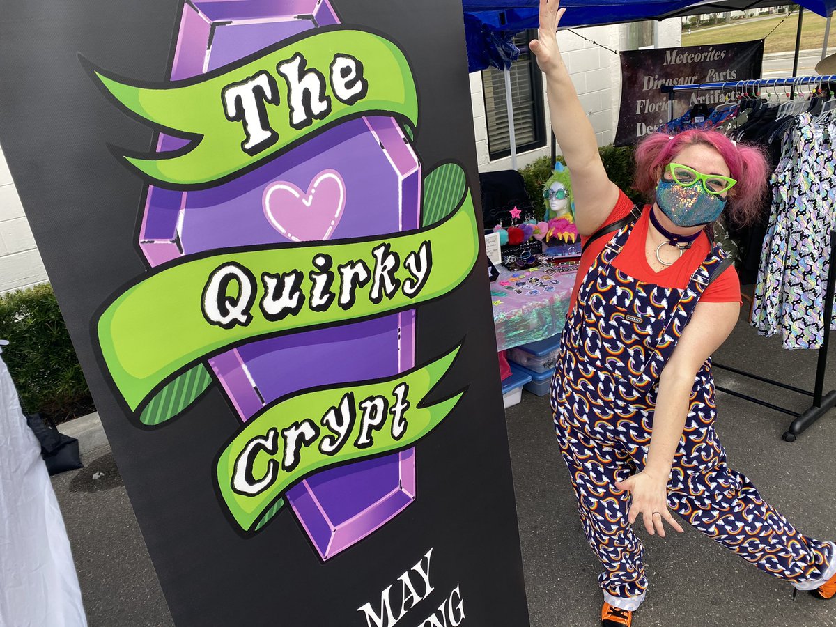 thequirkycrypt's tweet photo. Join us today from Noon to 6PM at
Milk Mart Holiday Mask-querade! 

We have clothing, shoes, pins and other accessories so you can work your quirk! https://t.co/14FriiXqp9