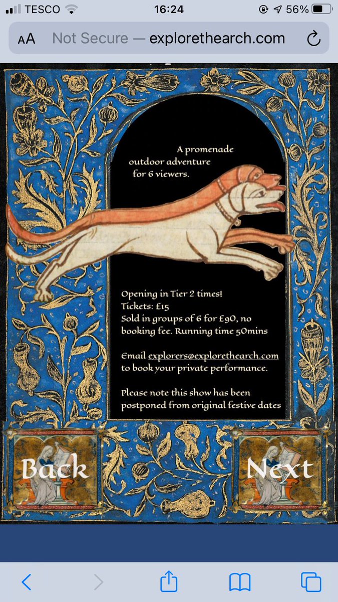 AlicePABeadle's tweet photo. Hey guys, the Christmas show I have been working on with @explorethearch has been postponed due to tier three plus one (can’t wait till we reach number 11....) but please check it out and I’m looking forward to opening when we can. 🎶🌌 https://t.co/KZiXNq6orS https://t.co/KudJDVagY4