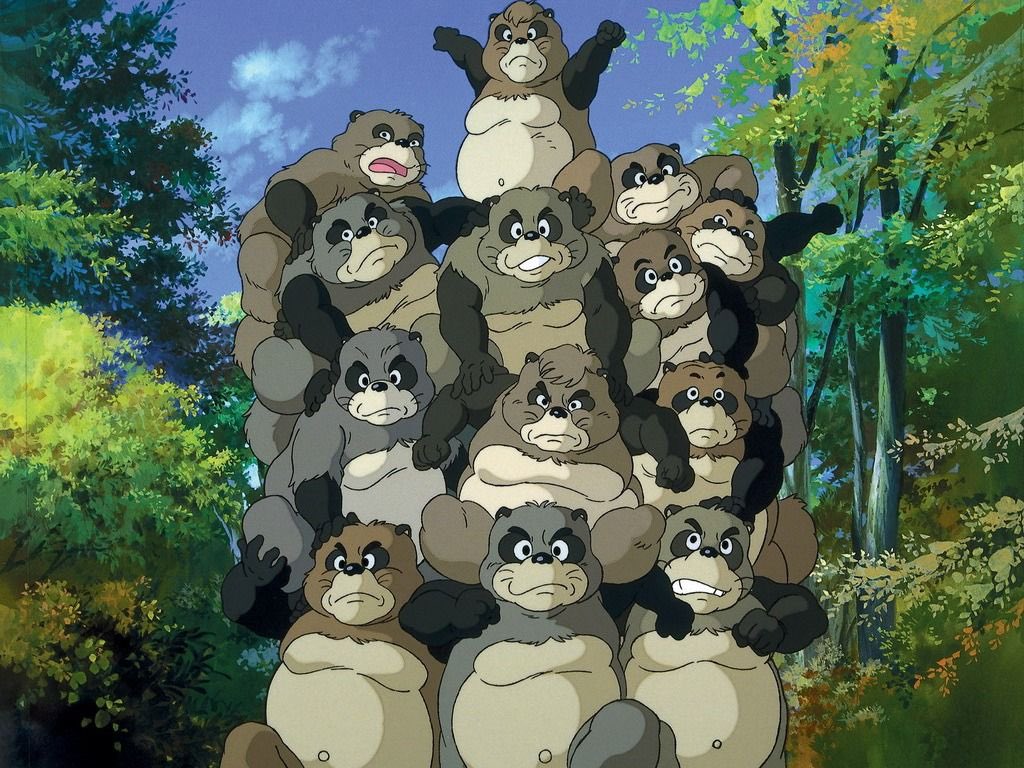 Pom Poko is actually AMAZING! And yes, it’s super weird, but so is Spirited Away, so...To be fair, Pom Poko aims to be offbeat. It’s presented more as a documentary. There’s no main character, just a bunch of Tanooki working towards the goal of saving their forest from industry