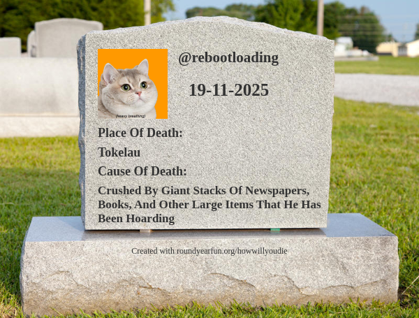 rebootloading's tweet photo. This is how and when I will die https://t.co/igstZ6GdA0

⠀ https://t.co/MBVtIGgvJa