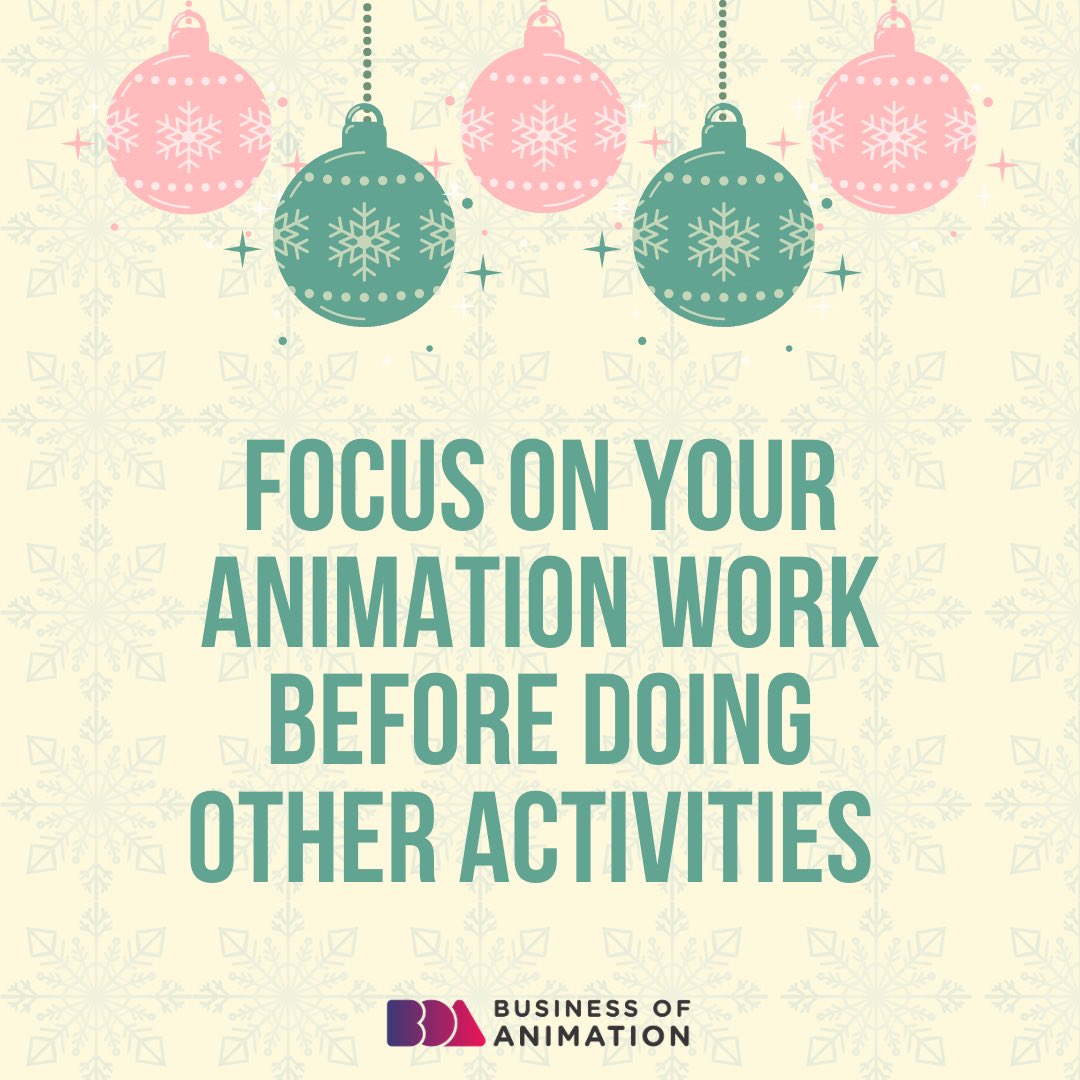 animationbiz's tweet photo. 3. Focus on your animation work before doing other activities.
4. Organize your animation projects for better optimization.
5. Contact all your animation clients and keep them updated.
#animatorproductivity #animatortime #AnimatorTimeManagement #AnimationSpeedTime https://t.co/GzcAgRwZb1