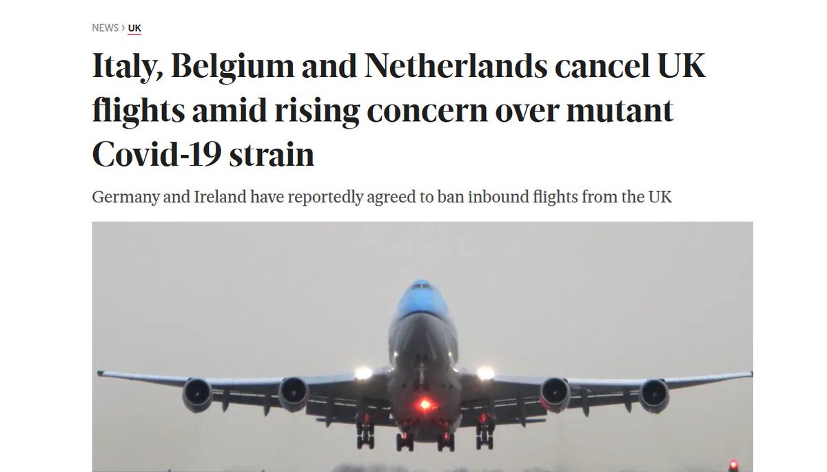  https://www.standard.co.uk/news/uk/netherlands-travel-ban-uk-flights-cancelled-covid-variant-b401639.htmlFlights to the UK are being banned as we speak. #N501Y