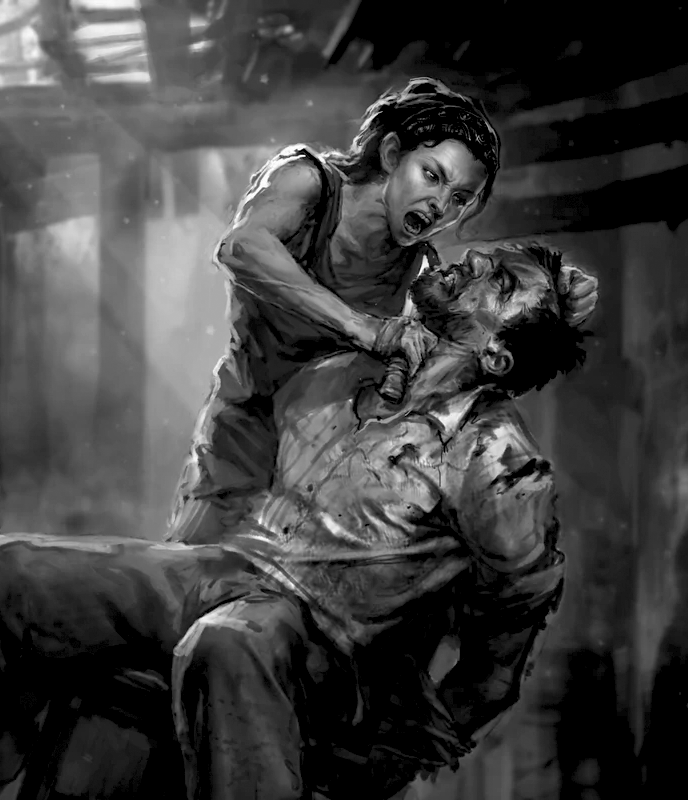bestofvidgames's tweet photo. fact about the last of us (2013)

tess was intended to be the main antagonist. she would have been a hardened survivor working as a smuggler alongside joel until her brother dies in one of their operations, leading tess to blame joel for his death and seek joel to kill him. https://t.co/sCRET0rGIJ