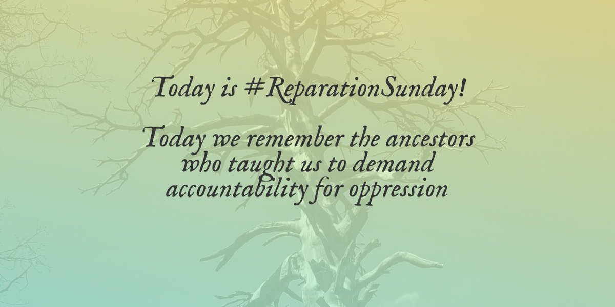 Today we celebrate #IdaBWells #WEBDubois #SojournerTruth #GeorgeJackson #DaraAbubakari #MalcolmX  and so many more.

 #reparationsunday #grassrootsreparations #reparationsnow #reparations