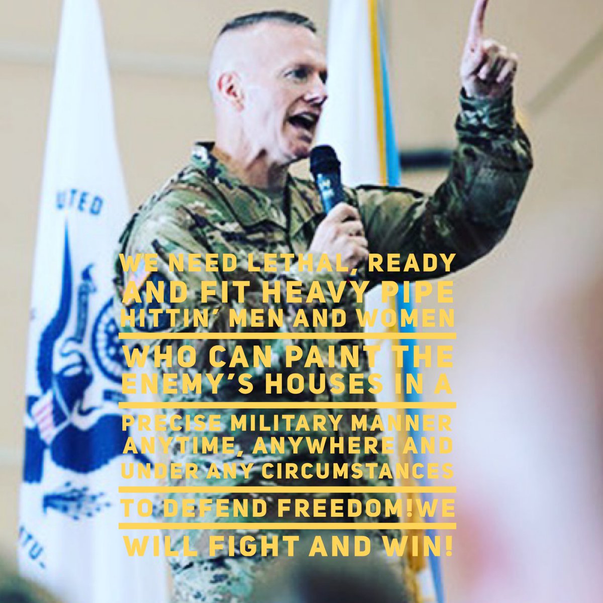 PMEHardTrox's tweet photo. Since we are talking scunnion today here is some Sunday motivation! Boom π₯! #ISIS_SurrenderorDie #PMEHard @25thIDCG @CDonahue1792 @LancerBrigade @I_Corps @BayneJonesACH https://t.co/wMiwDkyl4i