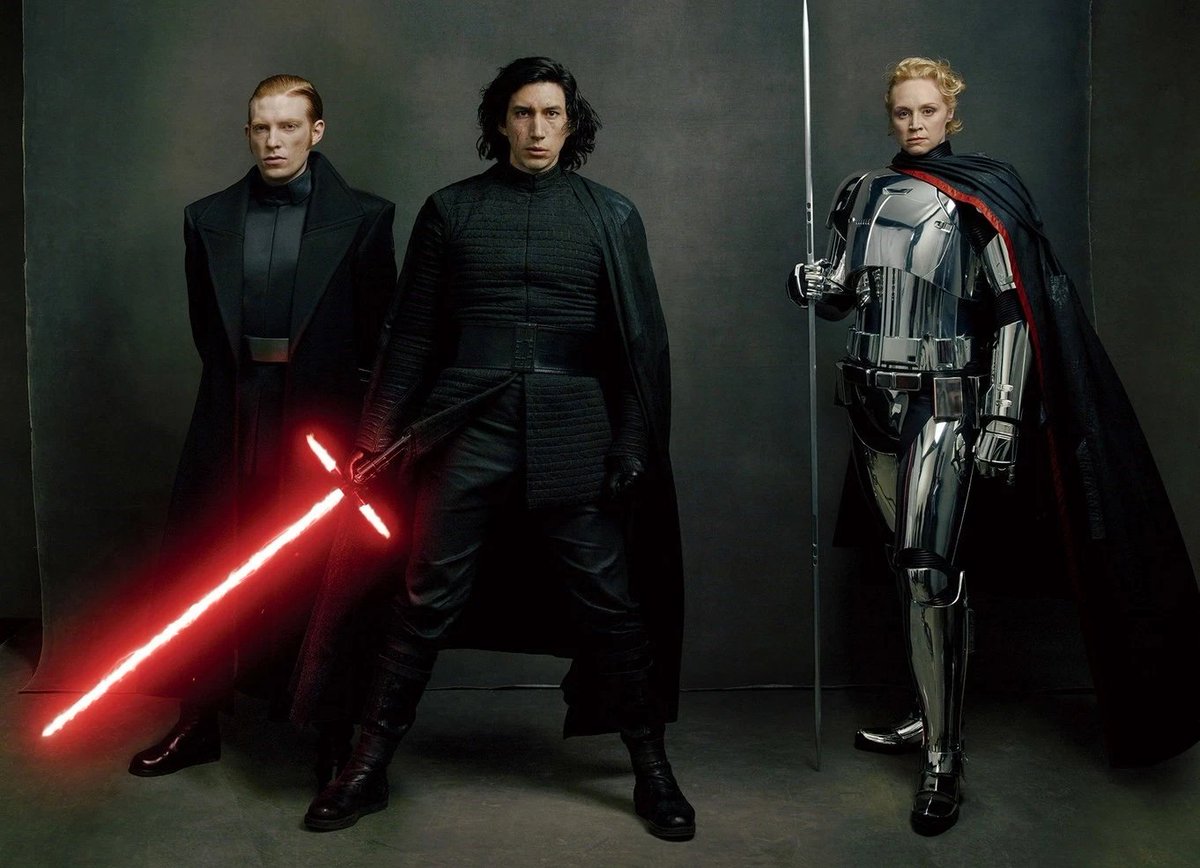 FIRST ORDER LEADERSWe get a picture of the terrible three: Kylo, Hux, and Phasma. We hear that the Order's zealous leadership is strikingly young, formed of people who never experience the Empire firsthand.Draw your own real-life parallels here.