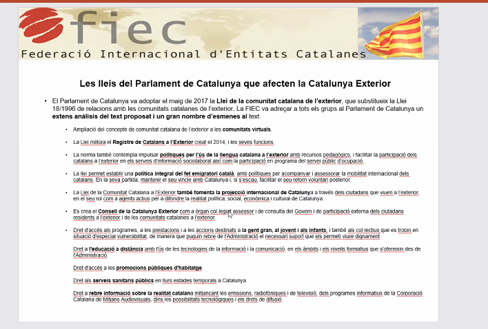 ❗️ La diputada d'<a href="/Esquerra_ERC/">Esquerra Republicana</a> Marta Rosique participa avui de l'assemblea de la <a href="/FIEC1/">FIEC</a> per explicar 
novetats amb el📩 vot exterior

🗣️<a href="/MartaRosiq/">Marta Rosique i Saltor</a>: "Presentem una modificació de la📝#LOREG per eliminar principalment el vot pregat ❌ i facilitar el vot de la #Catalunya exterior"