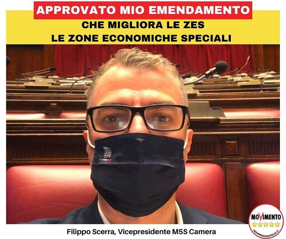 APPROVATO MIO EMENDAMENTO CHE MIGLIORA LE ZES, STRUMENTO DI RILANCIO DEL MERIDIONE 
È stato approvato il mio #emendamento che ha lo scopo di rafforzare le agevolazioni previste nelle #ZES, le Zone Economiche Speciali.