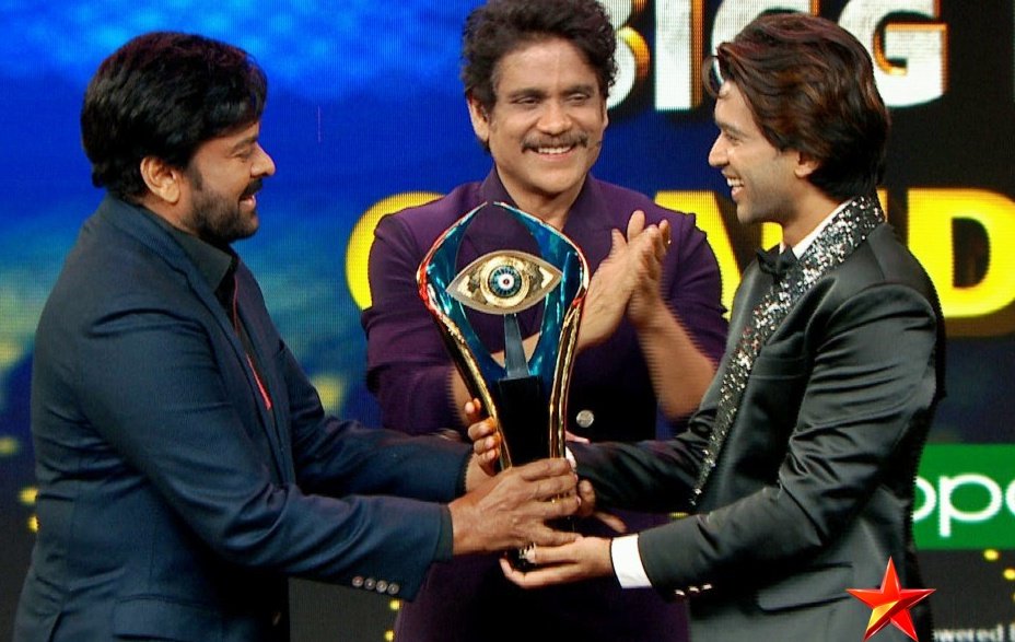 TimesofBiggBoss's tweet photo. Congratulations #Abijeet for winning #BiggBossTelugu4 
#BBTeluguGrandFinale https://t.co/aNxORvoD94