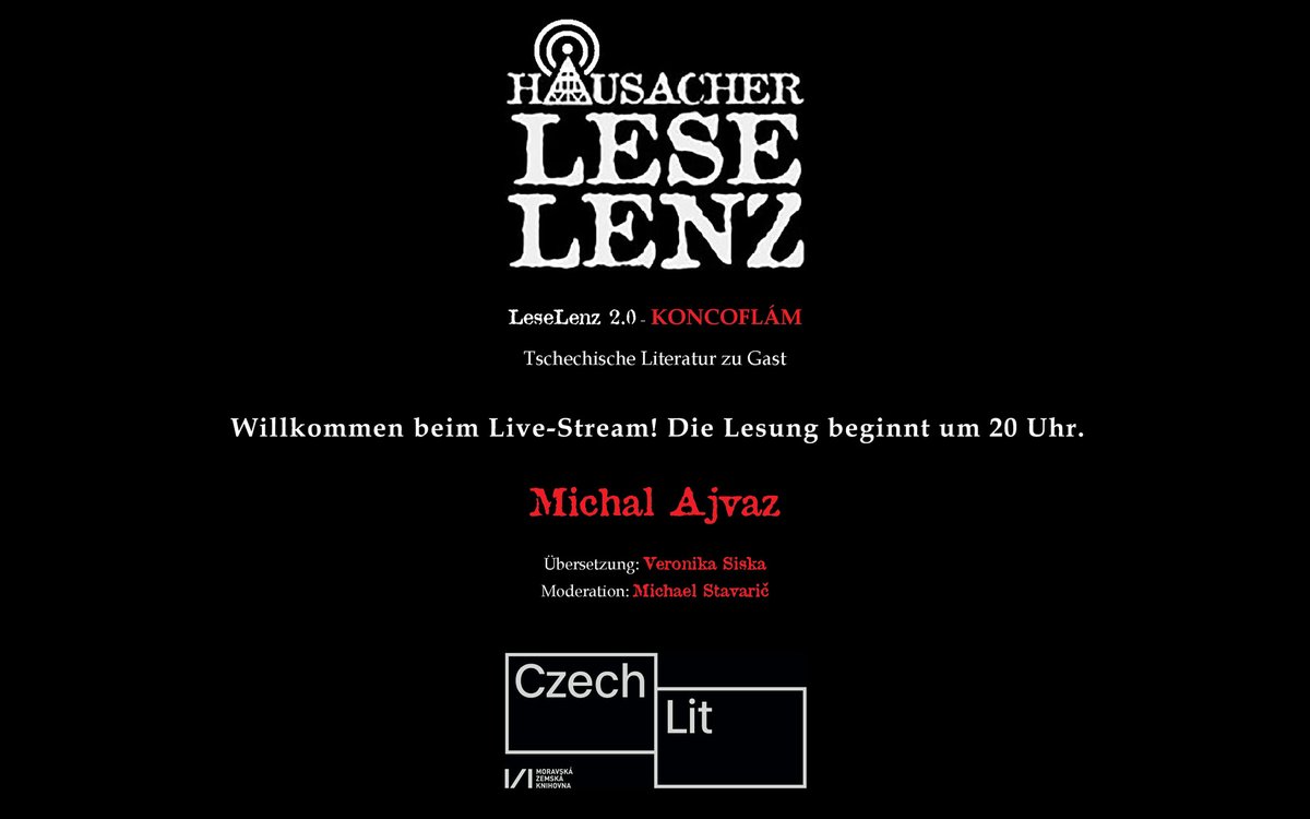 versiska's tweet photo. Schön war es letzte Woche beim Hausacher #leselenz 2.0 mit Michal Ajvaz und Michael Stavarič! Wir haben aus "Die Rückkehr des alten Waran" gelesen und uns über Kafka und das Meer unterhalten. Wer uns live verpasst hat, hier gibt es uns zum Nachsehen: https://t.co/A4DsCTXz9s https://t.co/fBtexeK6rM