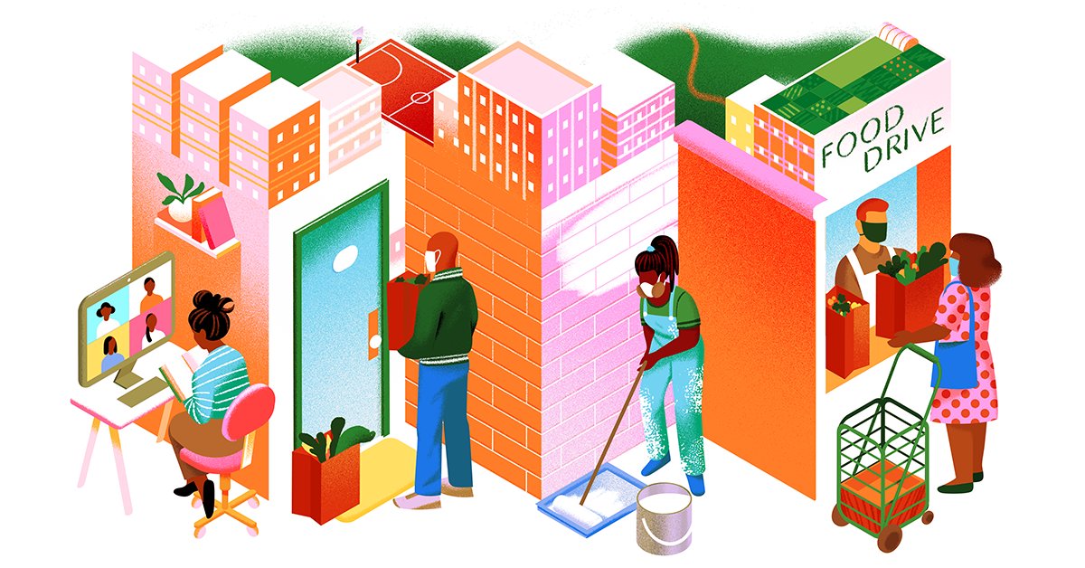 ObamaFoundation's tweet photo. The holiday season is a time for caring for each other. And this year, it’s more important than ever. 

Commit to one of the four ways you can support your community as part of the #OFCareChallenge.

Pledge your commitment at: 
https://t.co/zi2pCQA540. https://t.co/Qgi2taxJCM