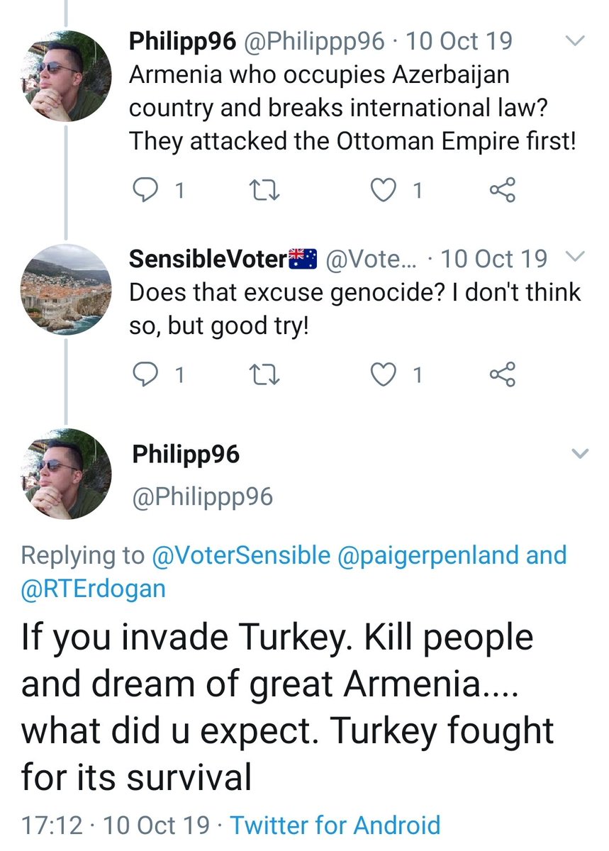 Update  @Philippp96 is now a private account and some users have found more  #Armenophobia and genocide denial on his Twitter feed. I wonder why he went private  Well played Philip  https://twitter.com/pascale_queen/status/1340560217294180352