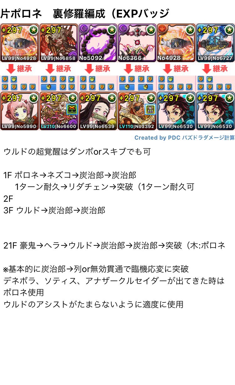Corticoid 片ポロネ 裏修羅編成 Expバッジ 変身前覚醒スキル パズドラ Corticoid 片ポロネ 裏修羅編成 Expバッジ 変身前覚醒スキル パズドラ