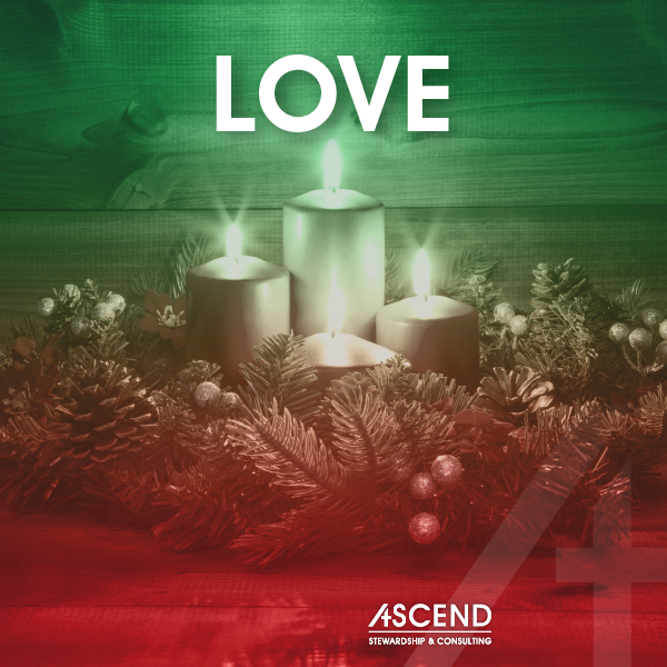 ascendstewards's tweet photo. On the fourth Sunday of Advent, the Candle of Love is lit to represent the love that is found throughout the Christmas story. The love that Joseph had for Mary, Mary’s motherly love for Jesus, and the love that God had for us when he sent his son. 
#Advent #Christmas #Ascend https://t.co/DJWSFkzq4C