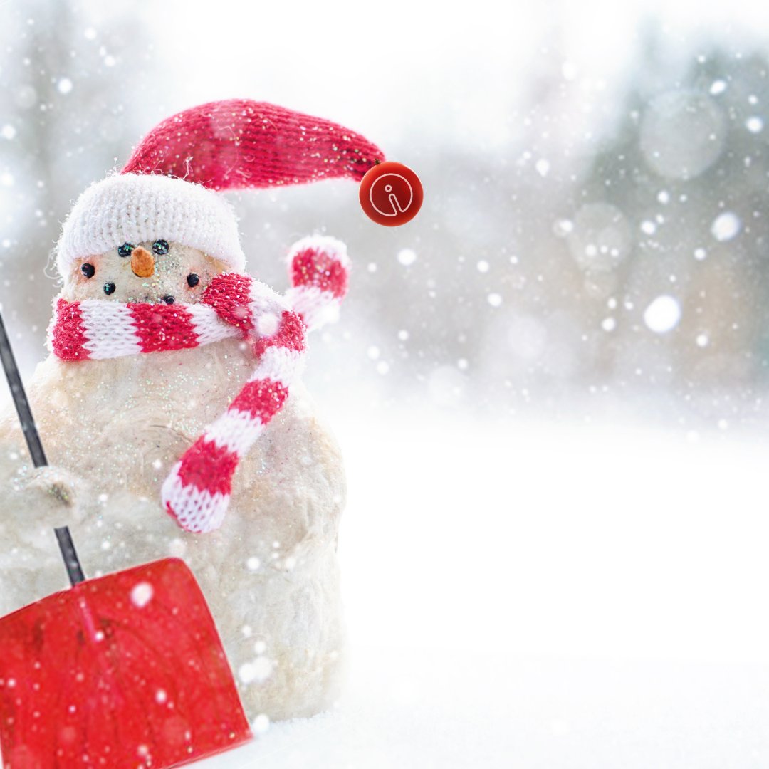 Just a very cleverly-photoshopped snowman wearing an iternal bauble to get you in the festive spirit...