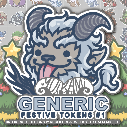 Add a Wendigo reindeer and the cutest Krampus you ever did see to your campaign with  @yuikami's Festive Tokens pack:  http://roll20.io/festive-tokens&nbsp;