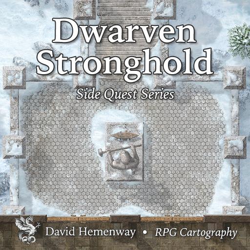 Looking for a snowy map? Send your players on a quest up wintry steps with  @DavidHemenway1's Dwarven Winter Stronghold!