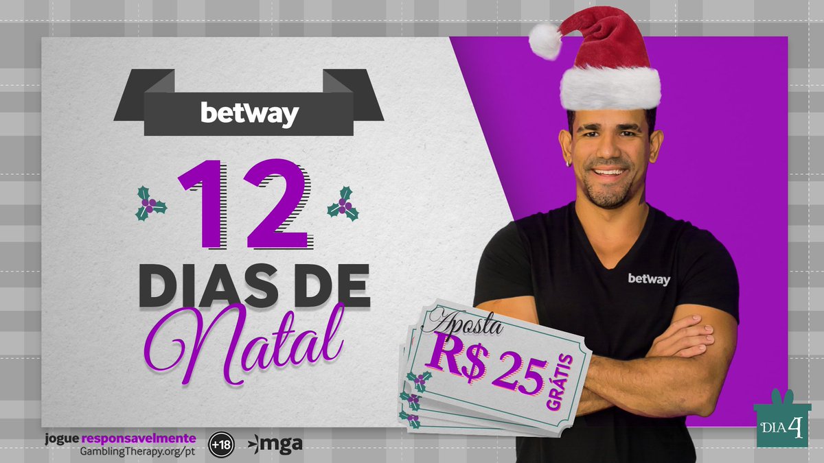 🎄12 dias de Natal com a BETWAY! 🎄

Concorra a uma chance de ganhar 1 em 3 APOSTAS GRÁTIS  de R$25!
Dê RT nesse tweet e comente #ObrigadoBetway!

18+ | BeGambleAware.org |
T&amp;Cs que se aplicam: esports.betway.com/pt/terms/12-da…