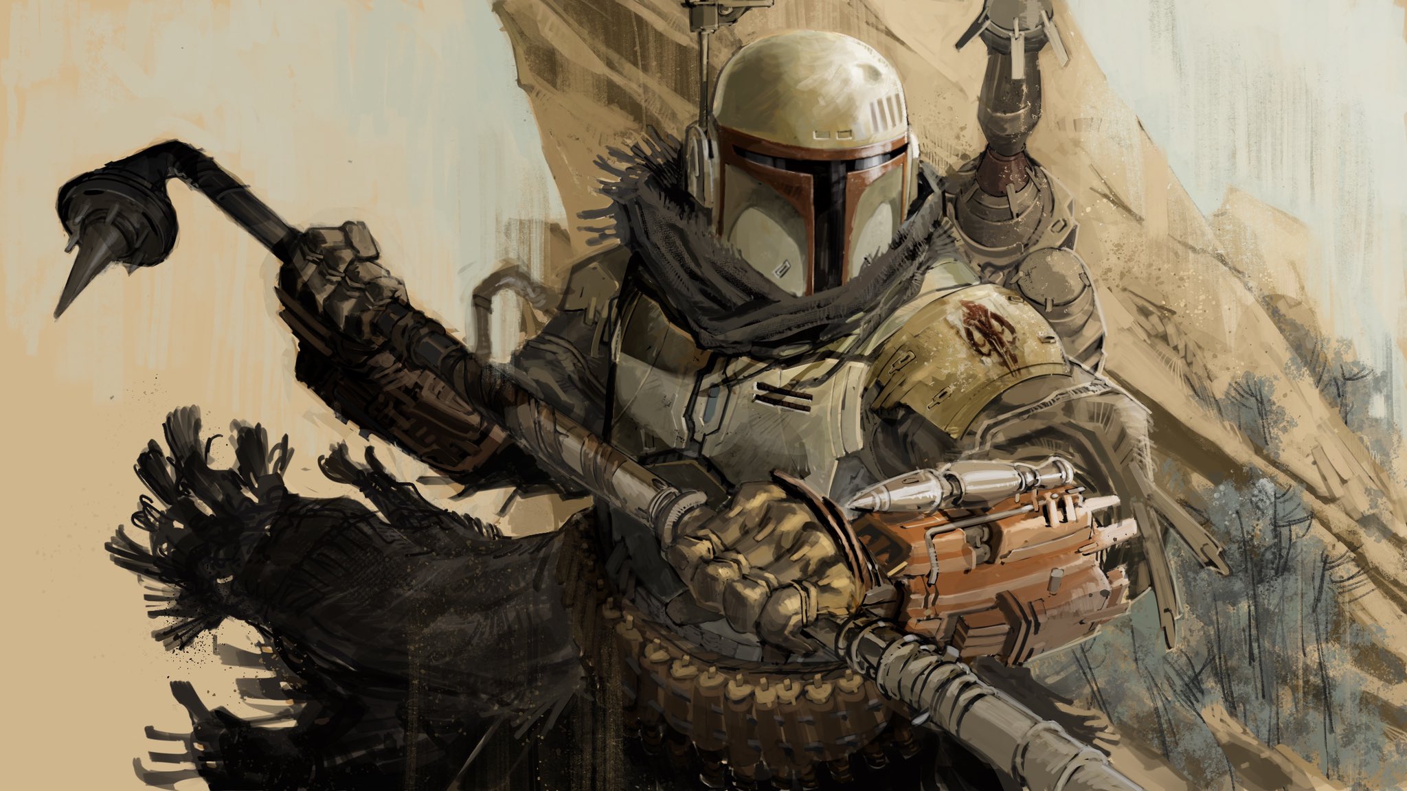 Wanna see me render and talk about this Boba Fett? 