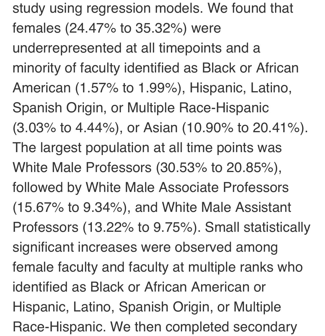 Now, it is easy to attribute this to racist thoughts. But, like the tech industry...5% of medical doctors are Black56% are whiteBut black doctors are underrepresented at medical schools and white doctors are OVERREPRESENTED So who’s gonna teach the students this?