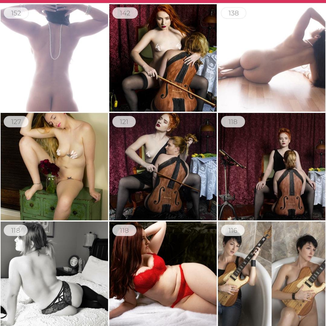 spicypeachphoto's tweet photo. Top IG posts from 2020. Some censored. I wonder which ones IG is going to remove and put me in time out under the new rules. #TooHot4IG #gamodels #artnude #maconphotography #PhotographyIsArt #artphotography #beautifulmodels #cello #guitar #lingerie https://t.co/noMMdJf3vP