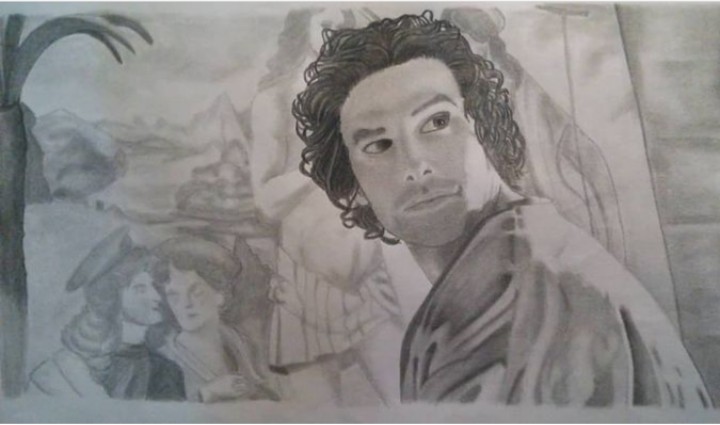 alida_pe's tweet photo. @AidanTurner in the #leonardotheseries ❤🎨#aidanturner #beinghuman #poldark #loveisblind #leonardodavinci #leonardolaserie   #leonardotheseries_fans #leonardoseries #portraits  #grafite #themanwhokilledhitlerandthenthebigfoot #desperateromantics #mitchell https://t.co/tWWw4Q98eZ https://t.co/w2UdIHCiIG
