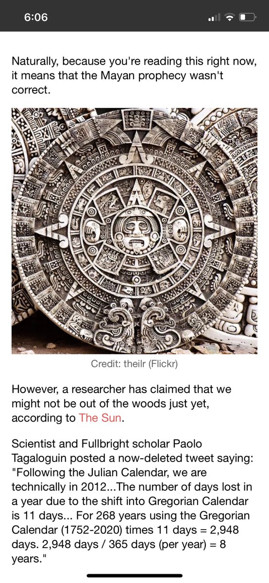 People even say that the Mayan Calendar ending on Dec 21 2012 was actually supposed to be 2020The 8 years got added because we started using the Gregorian Calendar which took added 8 yearsThis clock wasn’t a doomsday clock but just a clock to let us know we’re starting a NEW