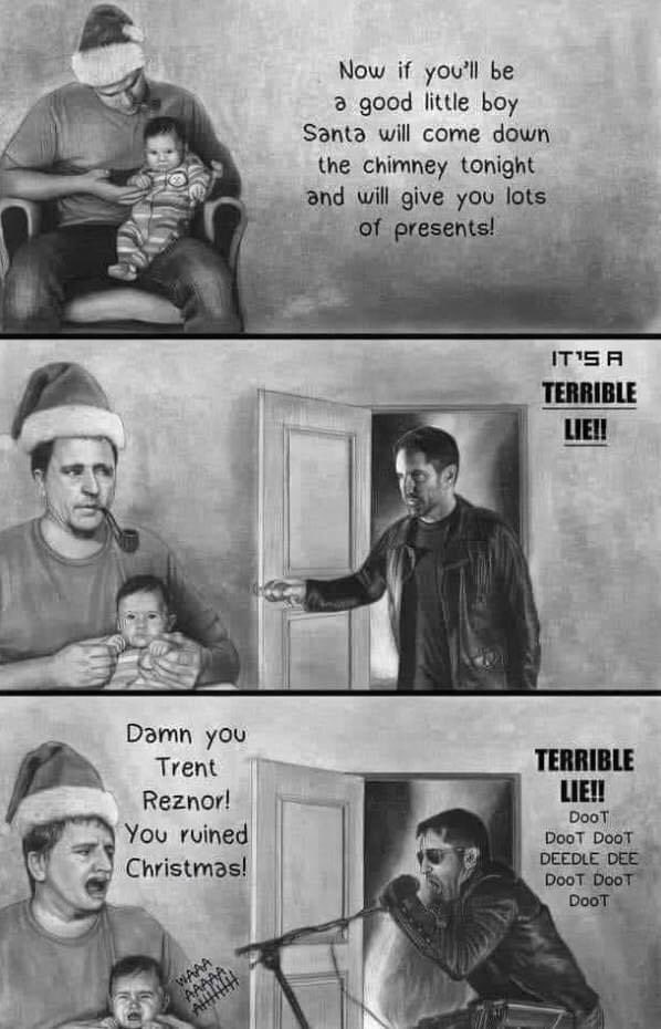 ajthizzle's tweet photo. @heathen_king I found you a Trent Reznor meme to share with the baby. 😂 https://t.co/yute0u7Qdq