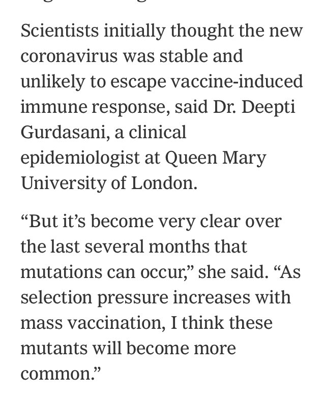 Though this is the not the first mutation of the virus’ spike protein, this one — called a “deletion” — is more significant and may cause complications with the vaccines’ ability to target it effectively.