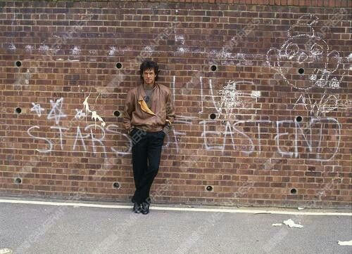 Caption. "Imran who has never been brought to his knees by his opponents.."