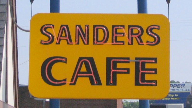 Harlan’s luck would change at the tender age of 40 when he started selling country ham, okra, biscuits, string beans out the back of a gas station in Corbin, Ky. The one thing he didn’t serve ironically was fried chicken because it took too long to cook for travelers.