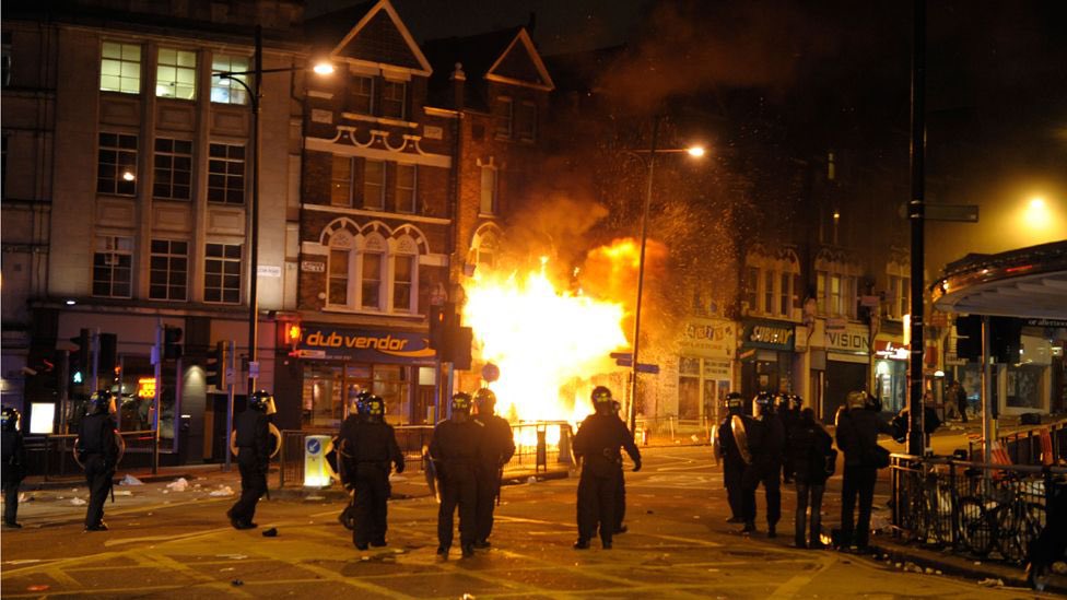 Sadly the store was at the centre of the Clapham Junction riots in 2011. However, it had a positive role in the riot recovery.Debenhams gave a home to a burned-out fancy dress shop. The boards over the windows of TK Maxx were soon covered with messages of love & solidarity