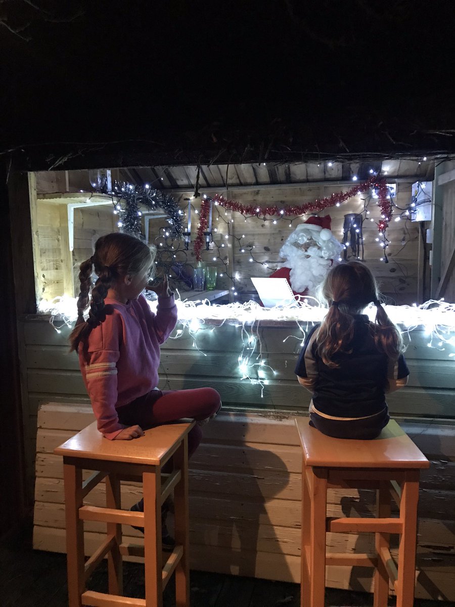 No grottos so ‘Father Xmas’ (who looked a lot like Granddad Malcom), came to the shed.  3 year old whispered before bed:  let’s not call grandad tonight, think he’s going to the North Pole.
