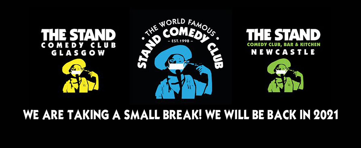 We are planning an epic Xmas hangover &amp; won't be back until Mon 18th Jan. We need some downtime to recover and plan our 2021 comeback made possible via your support. Got a query? - email admin@thestand.co.uk and we will respond when we get back!