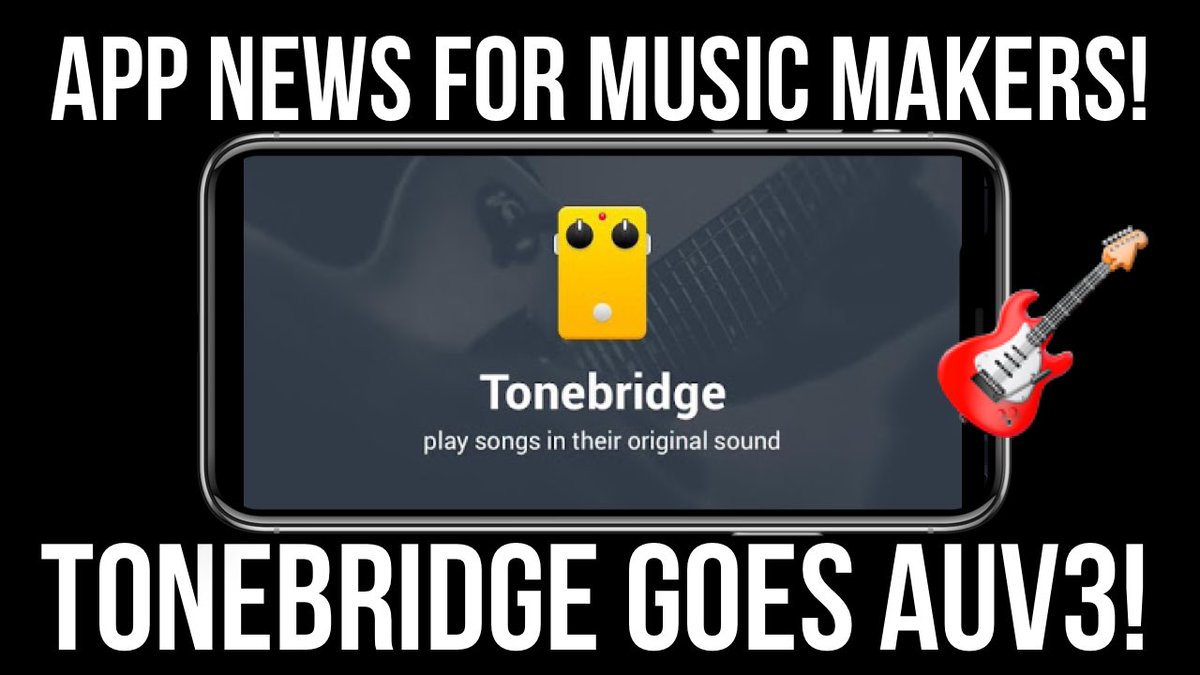 iPadBeatMaking's tweet photo. ToneBridge goes AUv3 Premiering Live NOW!! Link: https://t.co/BTdtEow0bB
Letโs chat!!
#guitar #iosmusicproduction #ipadbeatmaking #iosapps #iosappnews #tonebridge @tonebridgeapp https://t.co/CVmpuHcic6