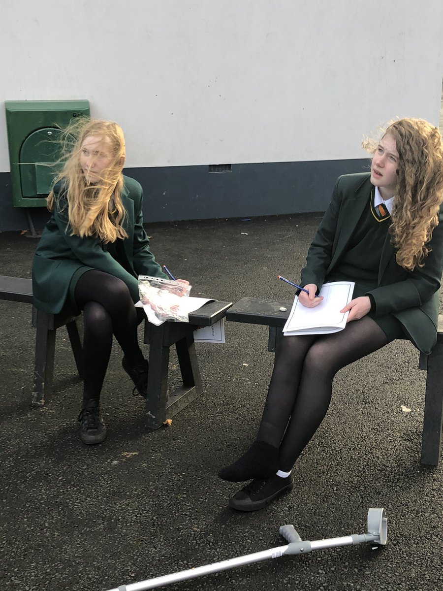 NaRoinn's tweet photo. Bl.9 Ag i mbun líníocht bheo taobh amuigh. (yr9 sketching first hand outside) https://t.co/gOwffYa1pU