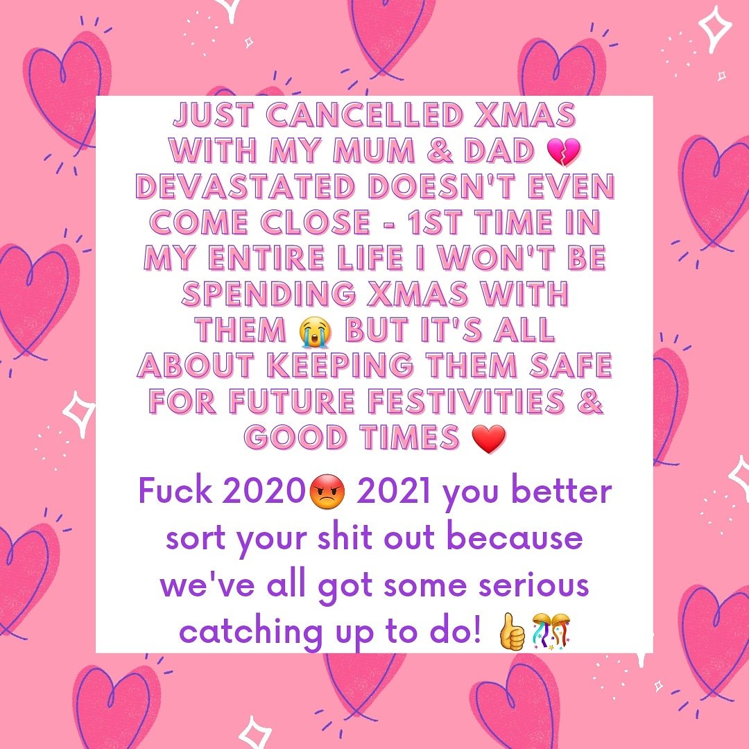 Gutted, but it's the right thing to do. 💔 We've all got some difficult decisions to make this festive season and have got to try and get through it the best we can to keep everyone safe and to ensure that 2021 WILL be better! Stay strong everyone! ❤❤❤❤