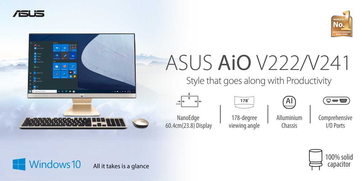ASUSIndia's tweet photo. The vibrant & vivid #ASUS #AiO #V222 & #V241 is everything you need for your work in one device, delivering effortless performance for enhanced productivity that will perfect your everyday computing experience.
Know more:- https://t.co/07zXvnvyys
#ASUSIndia #BetheRevolution https://t.co/eQtLJekEyz