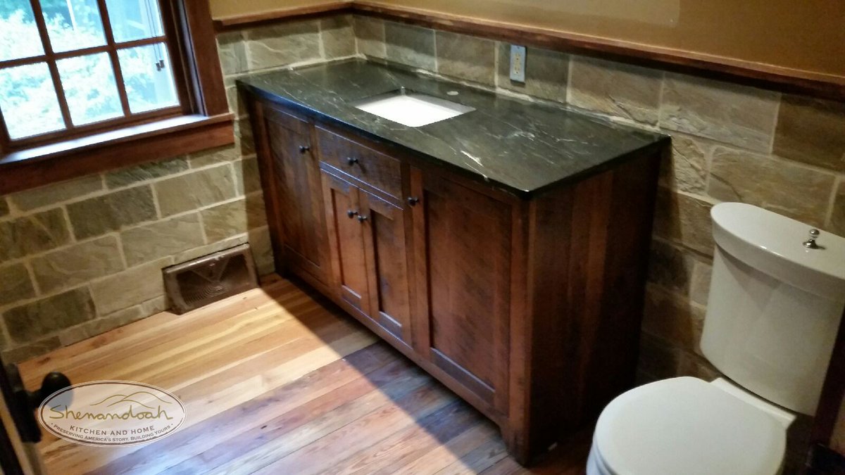 TheTableLady's tweet image. Handmade from #reclaimedbarnwood, this #bathroomvanity is an eye-catching addition to your home. #shenandoahkitchenandhome