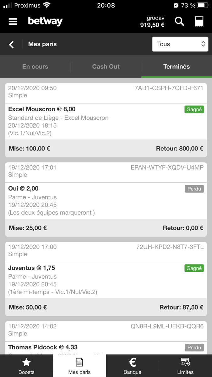 BetsJpl's tweet photo. [Football 🇧🇪] #JPL 

• Standard - Mouscron 
FT | 0-1

👉 Mouscron gagne à 8.00 ✅

On a mis une bombe sur la Pro League aujourd’hui 🤑🤑

RT/❤️/Follow pour le soutien 

#TeamParieur #STAMOU https://t.co/6cSoggL04W