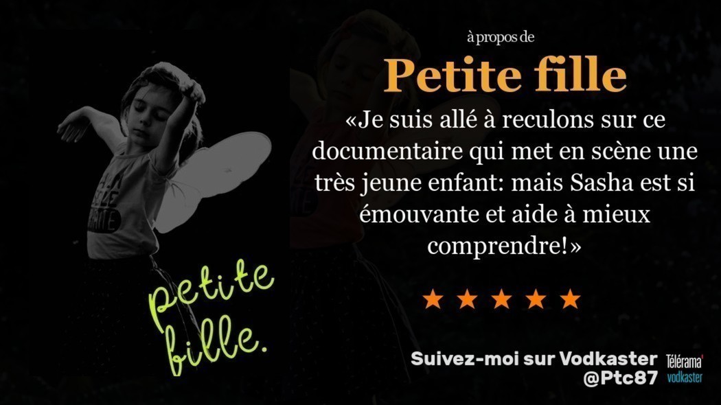PTC87's tweet photo. J'ai vu Petite fille. Mon avis : https://t.co/2lzCY96m0O https://t.co/OAXLFefPOX